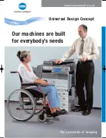 Konica Minolta Universal Design Concept Wheelchair Brochure preview