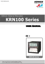KONICS krn100 User Manual preview