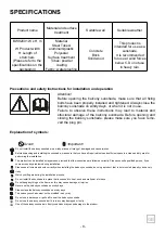 Preview for 8 page of Konifera BW92001 Installation And Operating Instructions Manual