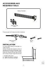 Preview for 9 page of Konifera BW92001 Installation And Operating Instructions Manual