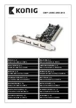 König CMP-USBCARD2HS Manual preview