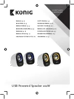 Preview for 1 page of König CS20SPS100BU Manual