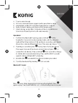 Preview for 3 page of König CSBTHS100BL Manual