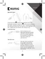 Preview for 8 page of König CSBTHS100BL Manual