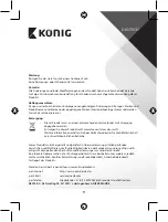 Preview for 9 page of König CSBTHS100BL Manual