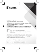 Preview for 45 page of König CSBTHS100BL Manual