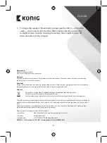 Preview for 3 page of König CSBTSP100 Manual