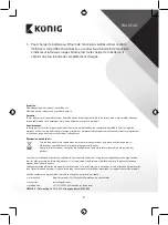 Preview for 7 page of König CSBTSP100 Manual