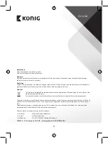 Preview for 4 page of König CSBTTRNSM100 Manual