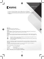 Preview for 13 page of König CSBTTRNSM100 Manual