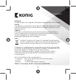 Preview for 9 page of König CSPSP100BL Manual