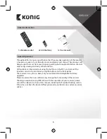 Preview for 5 page of König DVB-T2 FTA10 Manual