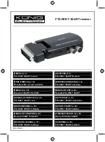 König FTA DVB-T SCART receiver Manual preview