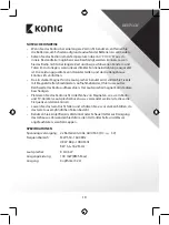 Preview for 10 page of König HAV-PR23 Manual