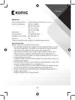 Preview for 30 page of König HAV-PR31 Manual