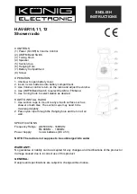 Preview for 1 page of König HAV-SR10 Instructions Manual