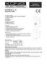 Preview for 8 page of König HAV-SR10 Instructions Manual