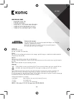 Предварительный просмотр 31 страницы König HC-KS12N Manual