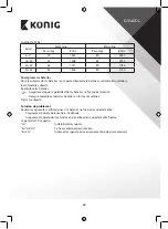 Preview for 40 page of König HC-PS310N Manual