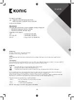 Preview for 54 page of König HC-PS310N Manual