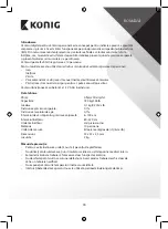 Preview for 74 page of König HC-PS310N Manual