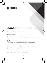 Preview for 3 page of König HC-SH10N Manual