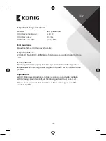 Preview for 36 page of König HC-SH11N Manual