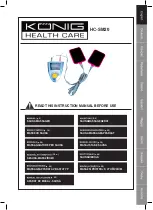 Preview for 1 page of König HC-SM20 Instruction Manual