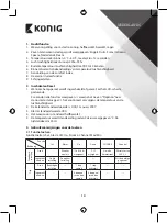 Preview for 14 page of König KN-WS400N Manual