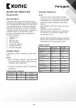 Preview for 16 page of König KNLEDFL10W User Manual