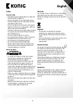 Preview for 5 page of König KNLEDFL10W1 User Manual