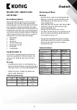 Preview for 6 page of König KNLEDFL10W1 User Manual