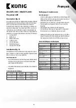 Preview for 8 page of König KNLEDFL10W1 User Manual