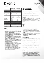 Preview for 5 page of König KNLEDFLMB10W User Manual