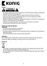 Preview for 6 page of König SAS-ALARM400 - QIG User Manual