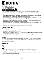 Preview for 14 page of König SAS-ALARM400 - QIG User Manual