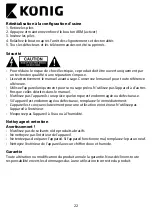 Preview for 22 page of König SAS-ALARM400 - QIG User Manual