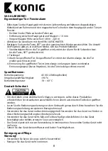 Preview for 8 page of König SAS-ALARMDW01 User Manual