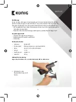 Preview for 5 page of König SAS-DUMMYCAM30 Manual