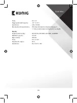 Preview for 78 page of König SAS-VIEW30 Manual