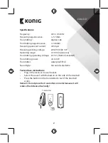 Preview for 2 page of König SAS-WDB201 Manual