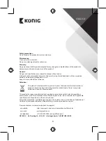 Preview for 3 page of König SAS-WDB201 Manual