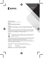 Preview for 7 page of König SAS-WDB201 Manual