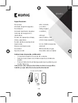 Preview for 12 page of König SAS-WDB201 Manual