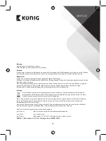 Предварительный просмотр 9 страницы König SASWDB301 Manual