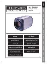 Предварительный просмотр 1 страницы König SEC-CAM800 Manual