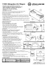 Предварительный просмотр 1 страницы Konig & Meyer 11936 Quick Start Manual