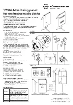 Предварительный просмотр 2 страницы Konig & Meyer 12384 Manual