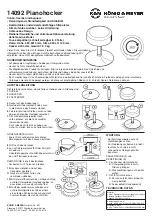 Предварительный просмотр 1 страницы Konig & Meyer 14092 Quick Manual