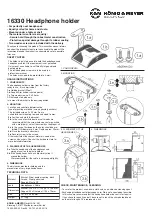 Preview for 2 page of Konig & Meyer 16330 Quick Manual